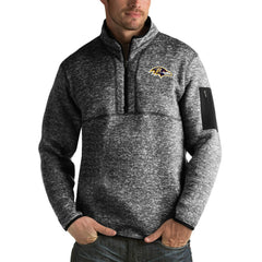 Antigua Fortune Big & Tall Quarter-Zip Pullover Jacket - Baltimore Ravens Pullover