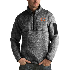 Antigua Fortune Big & Tall Quarter-Zip Pullover Jacket - Chicago Bears Pullover