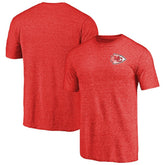 Primary Logo Left Chest Distressed Tri-Blend T-Shirt - Kansas City Chiefs T-shirts
