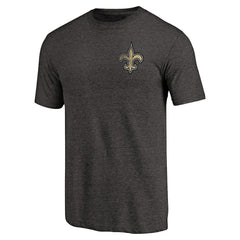 Primary Logo Left Chest Distressed Tri-Blend T-Shirt - New Orleans Saints T-shirts