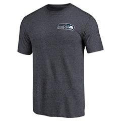 Primary Logo Left Chest Distressed Tri-Blend T-Shirt - Seattle Seahawks T-shirts