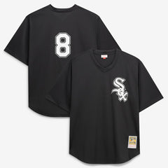 Black Bo Jackson Chicago White Sox Mitchell & Ness Cooperstown Collection Big & Tall Mesh Batting Practice Jersey