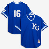 Royal Bo Jackson Kansas City Royals Mitchell & Ness Cooperstown Collection Big & Tall Mesh Batting Practice Jersey