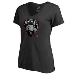 NHL Florida Panthers Women's Core Smoke V-Neck T-Shirt
