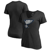 NHL St. Louis Blues Women's Core Smoke V-Neck T-Shirt