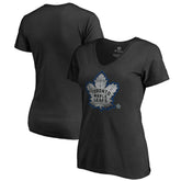 NHL Toronto Maple Leafs Women's Core Smoke V-Neck T-Shirt