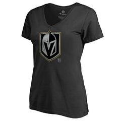 NHL Vegas Golden Knights Women's Core Smoke V-Neck T-Shirt