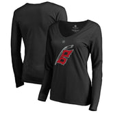 NHL Carolina Hurricanes Women's Team Alternate Long Sleeve V-Neck T-Shirt