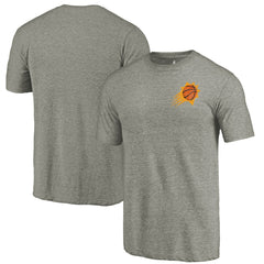 Phoenix Suns Primary Logo Left Chest Distressed Tri-Blend T-Shirt