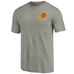 Phoenix Suns Primary Logo Left Chest Distressed Tri-Blend T-Shirt