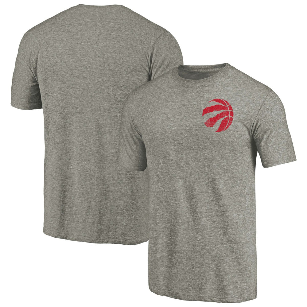 Toronto Raptors Primary Logo Left Chest Distressed Tri-Blend T-Shirt