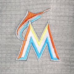 Heather Gray Miami Marlins Vineyard Vines Performance Sankaty Half-Zip Pullover Top