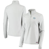 Gray Tampa Bay Rays Vineyard Vines Women's Performance Grid Half-Zip Pullover Top