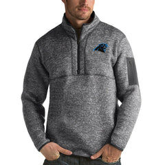 Antigua Fortune Quarter-Zip Pullover Jacket - Carolina Panthers Pullover
