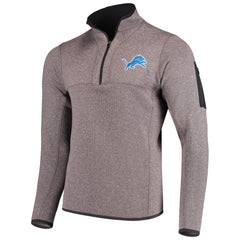 Antigua Fortune Quarter-Zip Pullover Jacket - Detroit Lions Pullover
