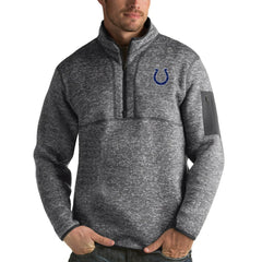 Antigua Fortune Quarter-Zip Pullover Jacket - Indianapolis Colts Pullover