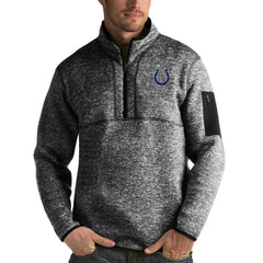 Antigua Fortune Quarter-Zip Pullover Jacket - Indianapolis Colts Pullover