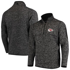 Antigua Fortune Quarter-Zip Pullover Jacket - Kansas City Chiefs Pullover