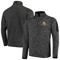 Antigua Fortune Quarter-Zip Pullover Jacket - Minnesota Vikings Pullover