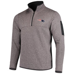 Antigua Fortune Quarter-Zip Pullover Jacket - New England Patriots Pullover