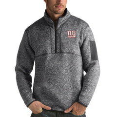 Antigua Fortune Quarter-Zip Pullover Jacket - New York Giants Pullover