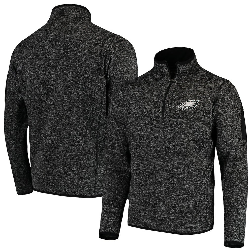 Antigua Fortune Quarter-Zip Pullover Jacket - Philadelphia Eagles Pullover