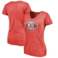 NHL Martin Brodeur New Jersey Devils Fanatics Women's Hall of Fame V-Neck Tri-Blend T-Shirt