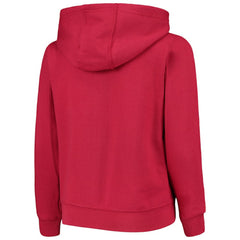 Red Washington Nationals Youth Team Color Wordmark Full-Zip Hoodie