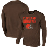 Majestic Threads Lockup Tri-Blend Long Sleeve T-Shirt - Cleveland Browns T-shirts
