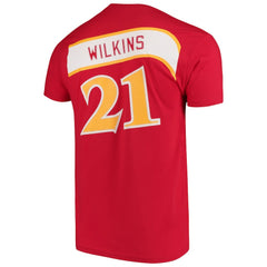 Mitchell & Ness Dominique Wilkins Atlanta Hawks Hardwood Classics Team Name & Number T-Shirt
