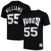 Mitchell & Ness Jason Williams Sacramento Kings Hardwood Classics Team Name & Number T-Shirt