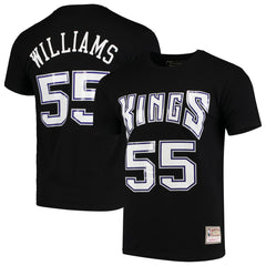 Mitchell & Ness Jason Williams Sacramento Kings Hardwood Classics Team Name & Number T-Shirt