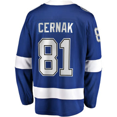 NHL Erik Cernak Tampa Bay Lightning Fanatics Home Breakaway Player Jersey