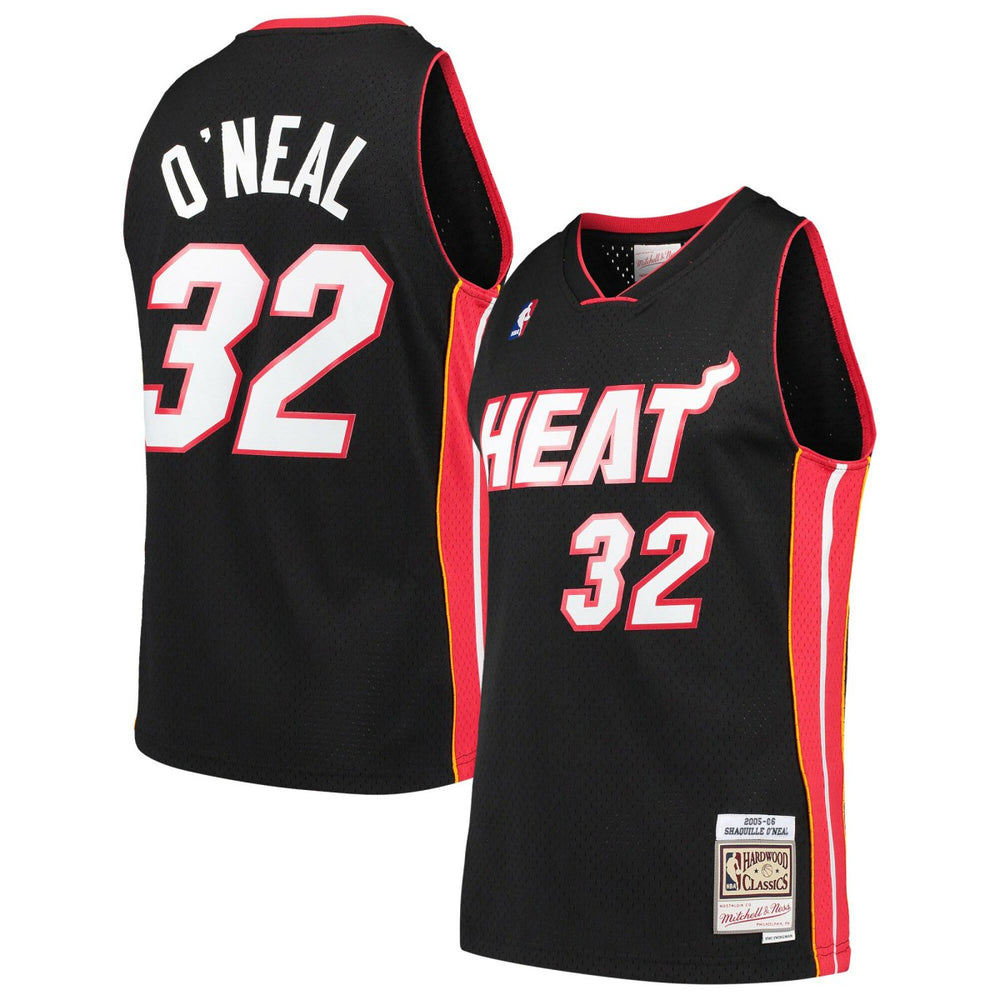 Mitchell & Ness Shaquille O'Neal Miami Heat Hardwood Classics Swingman Jersey