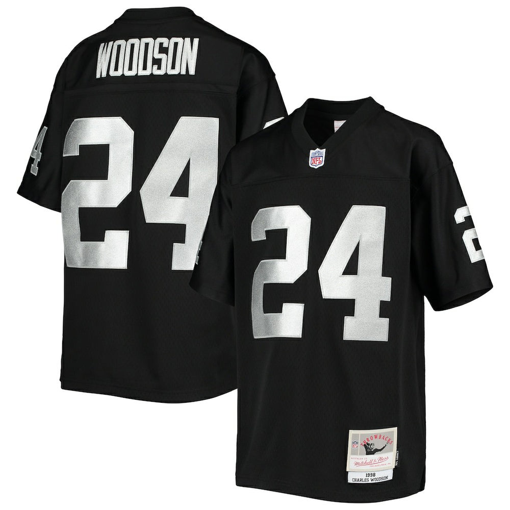 Charles Woodson Youth 1998 Legacy Retired Player Jersey - Las Vegas Raiders Jerseys