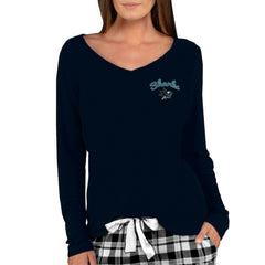 NHL San Jose Sharks Concepts Sport Women's Marathon Knit Long Sleeve V-Neck Top