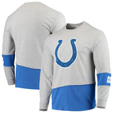Refried Apparel Sustainable Upcycled Angle Long Sleeve T-Shirt - Indianapolis Colts T-shirts