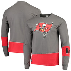 Refried Apparel Sustainable Upcycled Angle Long Sleeve T-Shirt - Tampa Bay Buccaneers T-shirts