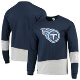 Refried Apparel Sustainable Upcycled Angle Long Sleeve T-Shirt - Tennessee Titans T-shirts