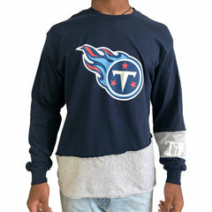 Refried Apparel Sustainable Upcycled Angle Long Sleeve T-Shirt - Tennessee Titans T-shirts