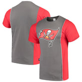Refried Apparel Sustainable Upcycled Split T-Shirt - Tampa Bay Buccaneers T-shirts
