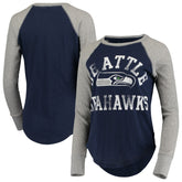 Touch Women's Waffle Raglan Lightweight Long Sleeve T-Shirt - Seattle Seahawks T-shirts