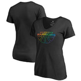 Golden State Warriors Women's Team Pride Wordmark V-Neck T-Shirt sale