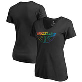 Memphis Grizzlies Women's Team Pride Wordmark V-Neck T-Shirt