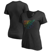 Miami Heat Women's Team Pride Wordmark V-Neck T-Shirt