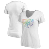 Dallas Mavericks Women's Team Pride Wordmark V-Neck T-Shirt sale