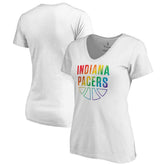 Indiana Pacers Women's Team Pride Wordmark V-Neck T-Shirt