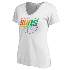 Phoenix Suns Women's Team Pride Wordmark V-Neck T-Shirt