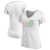 Sacramento Kings Women's Team Pride Wordmark V-Neck T-Shirt
