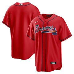 Red Atlanta Braves Nike Alternate Replica Team Jersey